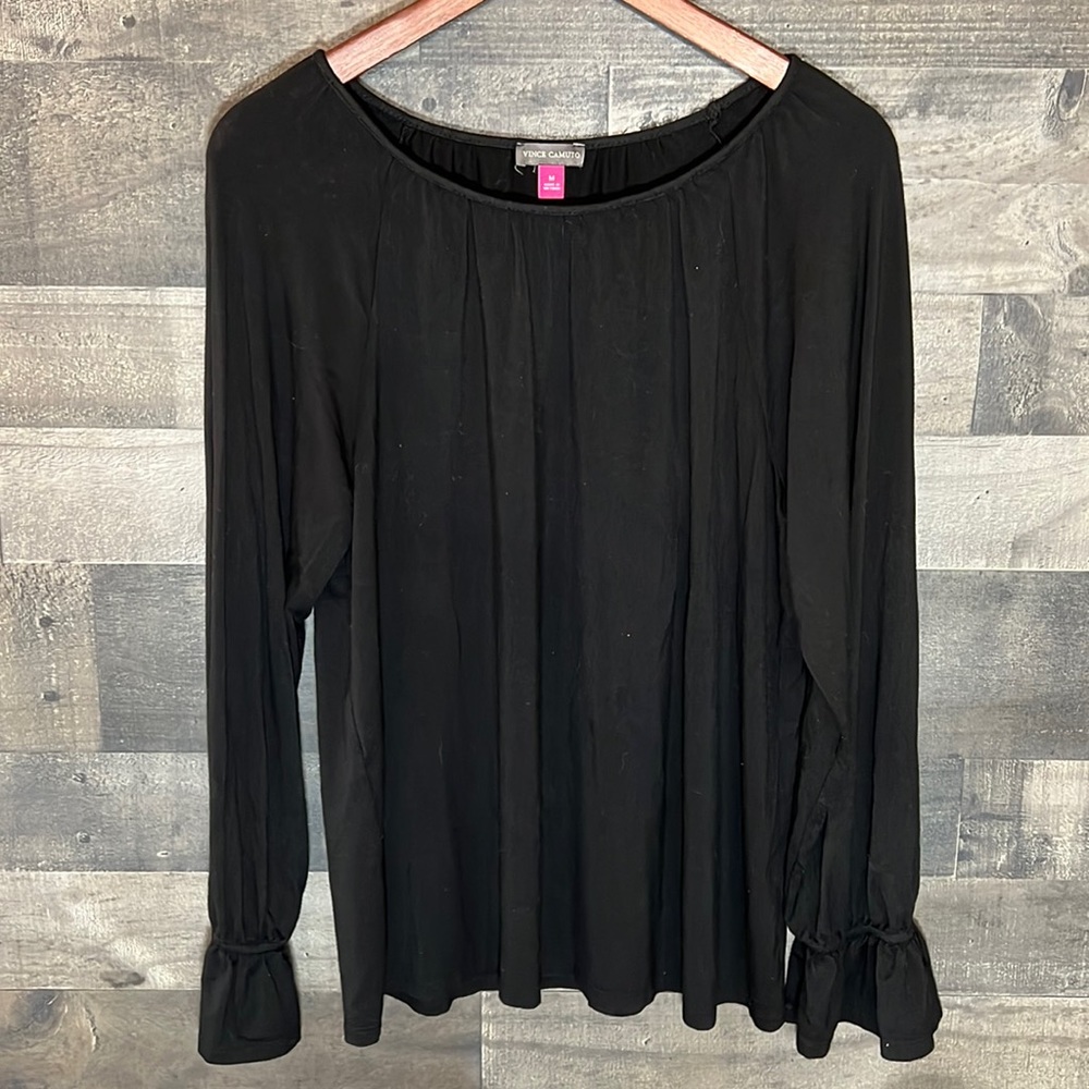Black Vince Camuto Long Sleeve Shirt